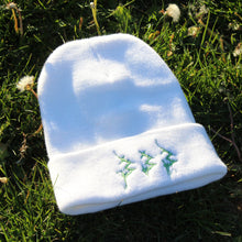 Load image into Gallery viewer, White And Green Beanie
